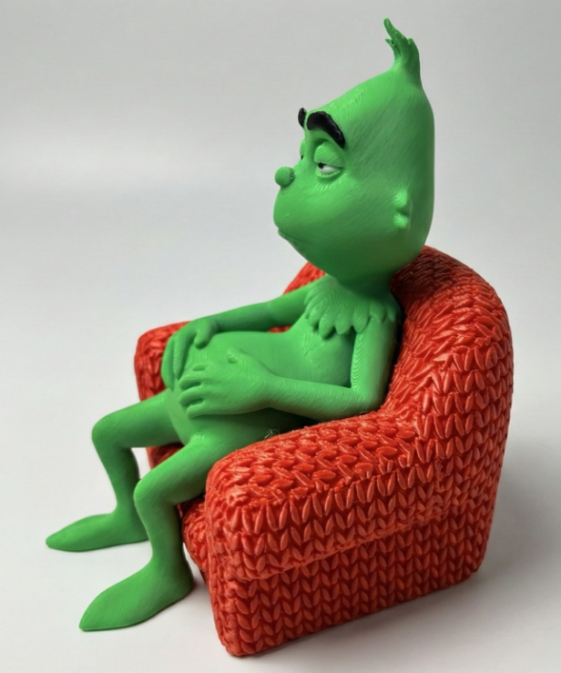 Figura 3D “El Grinch en Sofá”