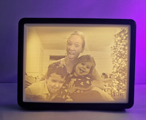 Litofanía Personalizada 3D 20×15 cm con Luz Incorporada