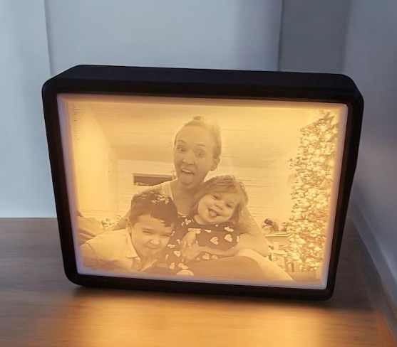 Litofanía Personalizada 3D 20×15 cm con Luz Incorporada