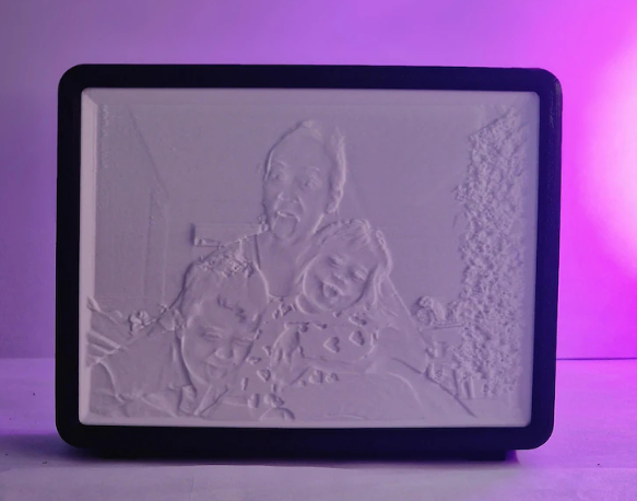 Litofanía Personalizada 3D 20×15 cm con Luz Incorporada